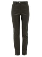 Matchesfashion.com Joseph - Cindy Leather Trousers - Womens - Black