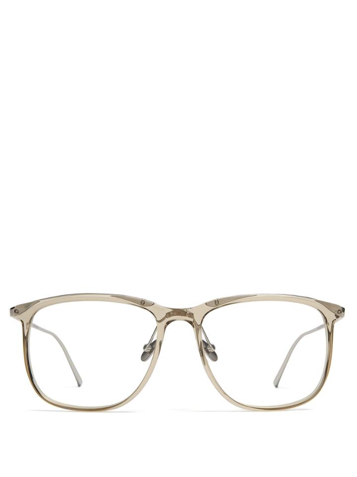 Linda Farrow Square-frame Acetate Glasses