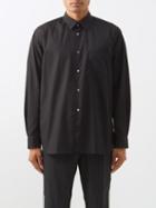 Comme Des Garons Shirt - Patch-pocket Cotton-poplin Shirt - Mens - Black