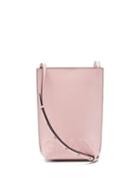 Ladies Bags Ganni - Logo-embossed Recycled-leather Cross-body Bag - Womens - Pink