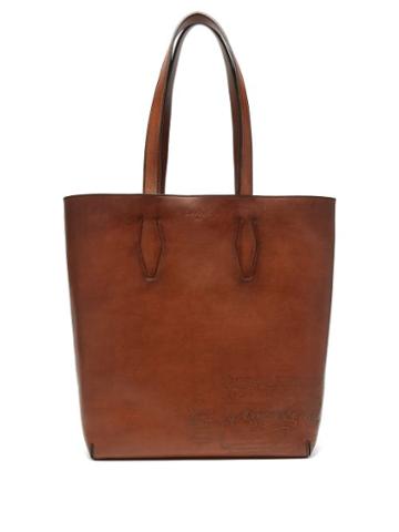 Matchesfashion.com Berluti - Esquisse Leather Tote - Mens - Brown