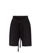 Matchesfashion.com Fear Of God - Drawstring Waist Cotton Jersey Shorts - Mens - Black