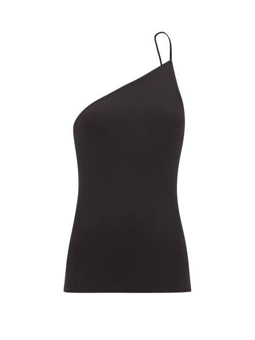 Nili Lotan - Charley One-shoulder Jersey Top - Womens - Black