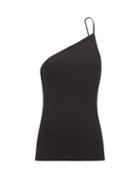 Nili Lotan - Charley One-shoulder Jersey Top - Womens - Black