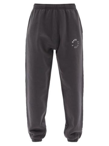 Matchesfashion.com 7 Days Active - Monday Logo-print Organic-cotton Track Pants - Mens - Black
