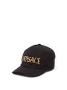 Versace - Logo-embroidered Baseball Cap - Womens - Black