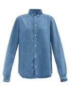 Raey - Relaxed-fit Lyocell Denim Shirt - Womens - Dark Blue