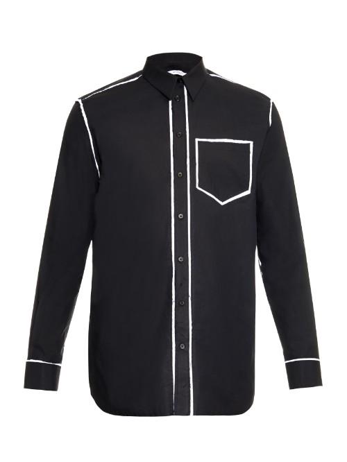 Givenchy Colombian-fit Raw-edge Cotton Shirt