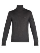 Matchesfashion.com Dolce & Gabbana - Roll Neck Wool Sweater - Mens - Dark Grey