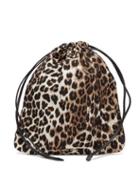 Matchesfashion.com Miu Miu - Leopard Print Drawstring Wash Bag - Womens - Leopard