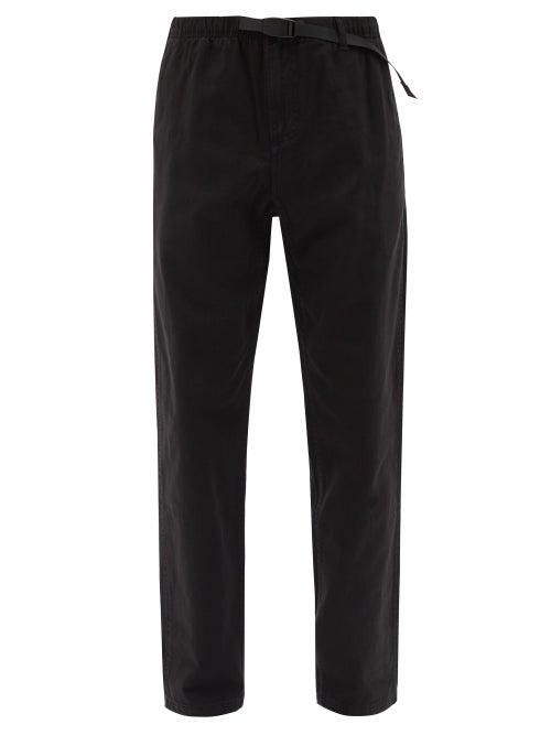 Matchesfashion.com Gramicci - Buckled Cotton-twill Trousers - Mens - Black