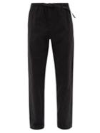 Matchesfashion.com Gramicci - Buckled Cotton-twill Trousers - Mens - Black