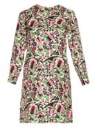 La Doublej Editions Tulipano Long-sleeved Silk Mini Dress