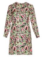 La Doublej Editions Tulipano Long-sleeved Silk Mini Dress