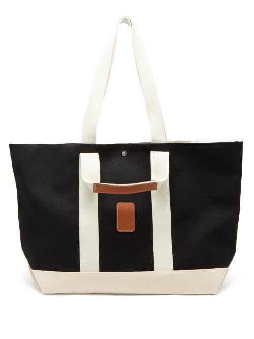 Rue De Verneuil - Tool Xl Canvas Tote Bag - Womens - Black White