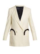 Blazé Milano Espoir Peak-lapel Wool Faille Blazer