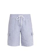Matchesfashion.com Vilebrequin - Berrix Striped Linen Shorts - Mens - Blue Stripe