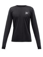 District Vision - Air-wear Logo-print Mesh Long-sleeved T-shirt - Mens - Black