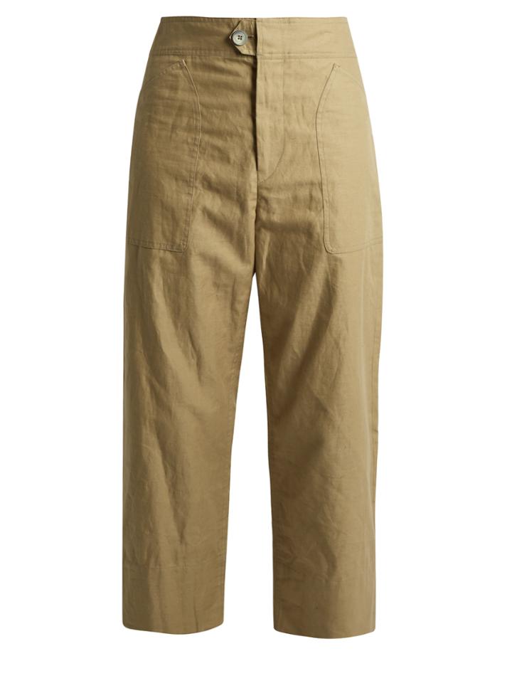 Isabel Marant Sola Patch-pocket Cropped Trousers