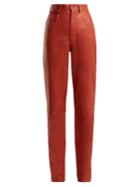 Gucci High-rise Leather Trousers