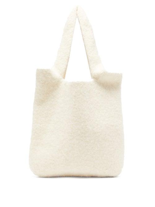 Matchesfashion.com Lauren Manoogian - Oval Cotton-blend Tote Bag - Womens - White