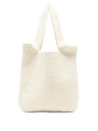 Matchesfashion.com Lauren Manoogian - Oval Cotton-blend Tote Bag - Womens - White
