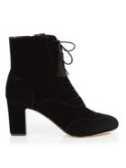 Tabitha Simmons Afton Block-heel Velvet Ankle Boots