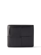 Bottega Veneta - Xl Intrecciato-leather Bi-fold Wallet - Mens - Black