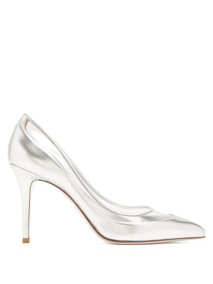 Valentino Glassglow Leather And Plexiglas Pumps