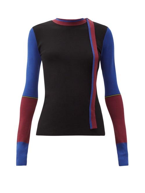 Matchesfashion.com Roksanda - Amis Colour-block Sweater - Womens - Black Multi