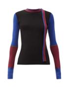 Matchesfashion.com Roksanda - Amis Colour-block Sweater - Womens - Black Multi