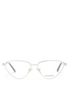 Balenciaga - Reverse Cat-eye Metal Glasses - Womens - Silver