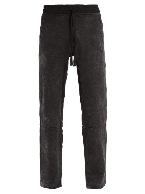 Matchesfashion.com True Religion - Contrast Stitch Cotton Jersey Track Pants - Mens - Black