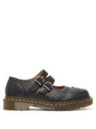 Matchesfashion.com Comme Des Garons Comme Des Garons - X Dr Martens Dolly Buckled Leather Brogues - Womens - Black