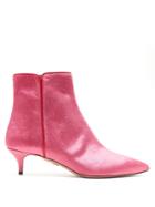 Aquazzura Quant 45 Velvet Ankle Boots