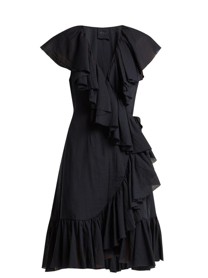 Loup Charmant Callela Ruffle-trimmed Organic Cotton Dress