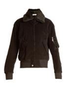 Saint Laurent Shearling-collar Cotton-corduroy Jacket