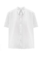 Matchesfashion.com Zanini - Point-collar Cotton-poplin Shirt - Womens - White