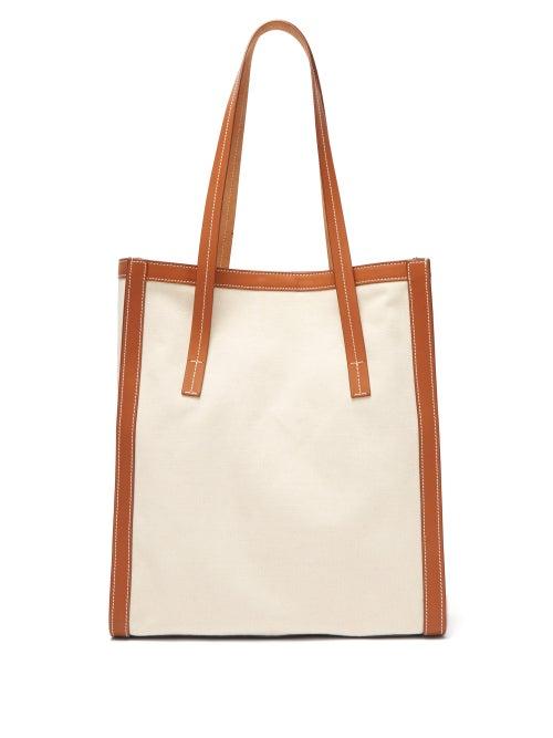 Matchesfashion.com Connolly - Canvas And Leather Tote Bag - Womens - Beige Multi
