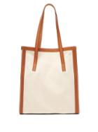 Matchesfashion.com Connolly - Canvas And Leather Tote Bag - Womens - Beige Multi