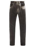 Mens Rtw Namacheko - Wax-painted Jeans - Mens - Black