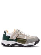 Matchesfashion.com Maison Margiela - Security Mesh And Suede Trainers - Mens - Green