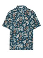 Matchesfashion.com Desmond & Dempsey - Fruit Print Cotton Poplin Pyjama Shirt - Mens - Multi