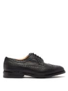 Matchesfashion.com Tricker's - Fulton Grained Leather Brogues - Mens - Black