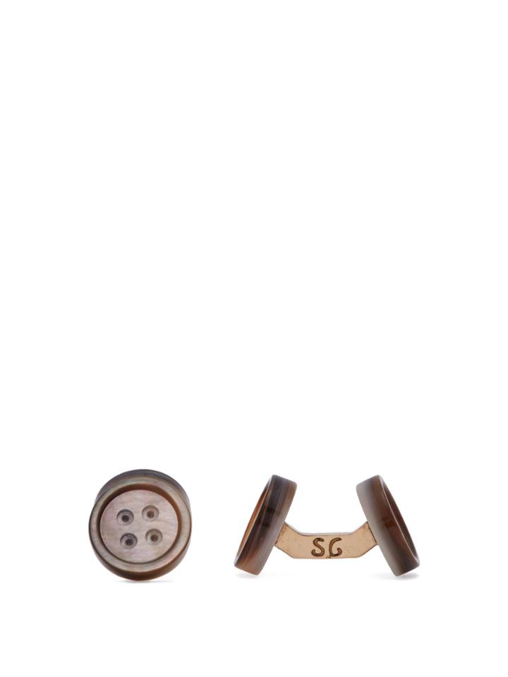 Samuel Gassmann Evening Shape Mother-of-pearl Cufflinks