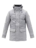 Matchesfashion.com Canada Goose - Breton Hooded Technical-shell Quilted Down Coat - Mens - Grey