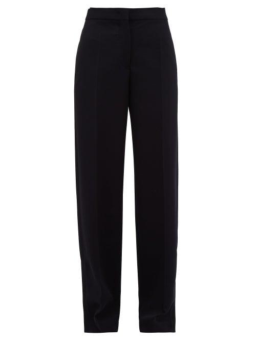 Matchesfashion.com Jil Sander - Split Cuff Wool Blend Trousers - Womens - Dark Navy