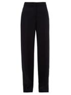 Matchesfashion.com Jil Sander - Split Cuff Wool Blend Trousers - Womens - Dark Navy