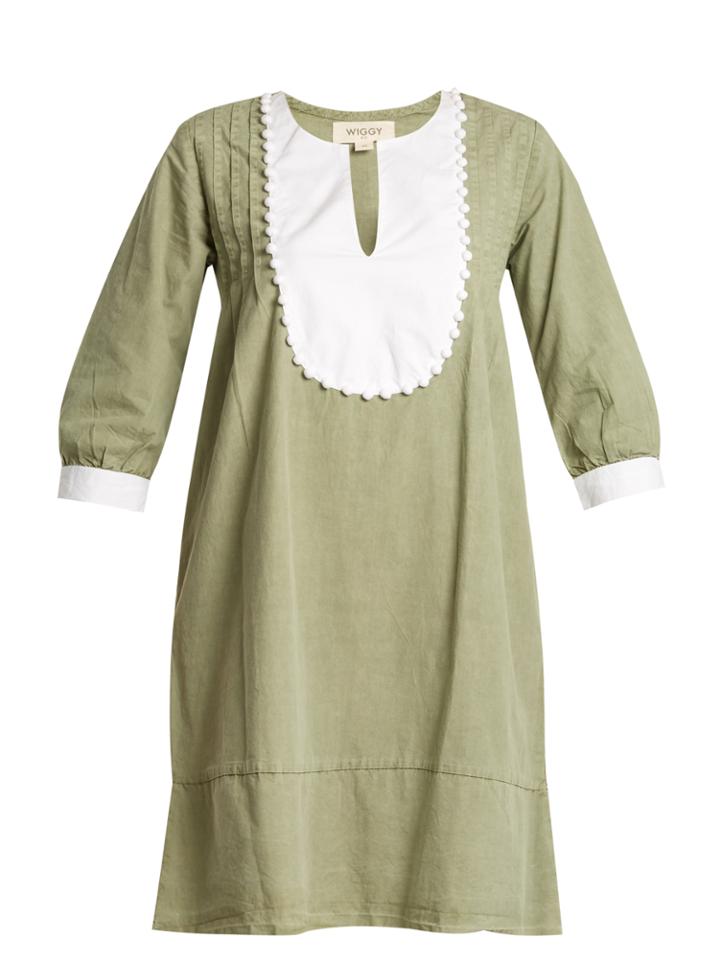 Wiggy Kit Tux Trapeze Cotton Dress