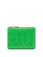 Ladies Accessories Bottega Veneta - Intrecciato-leather Wallet - Womens - Green